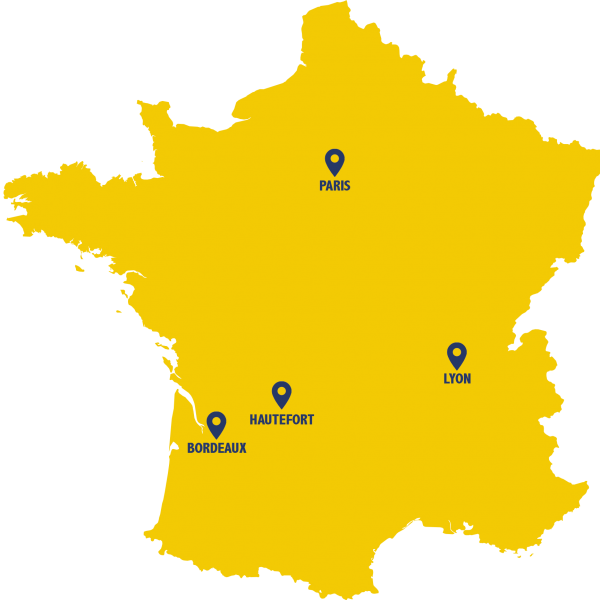 Carte France sites de Lidis